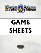 Mystic Forces Second Edition Game Sheets