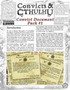 Convicts & Cthulhu: Convict Document Pack 1