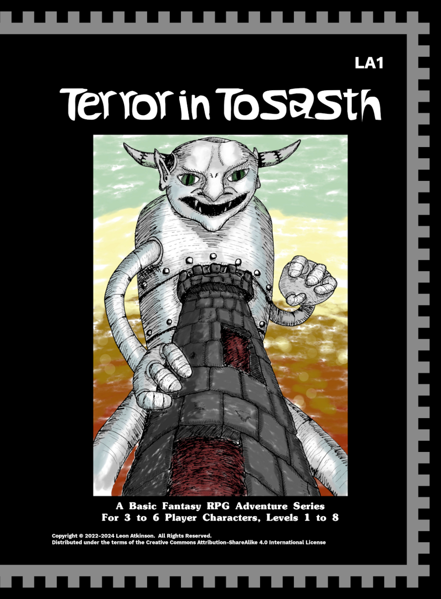 Terror in Tosasth - The Basic Fantasy Project | DriveThruRPG