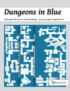Dungeons in Blue - Just Geomorphs Triple Pack #4 [BUNDLE]