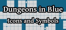 Dungeons in Blue Icons