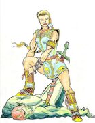 Fantasy Stock Art (Hero in Boots)
