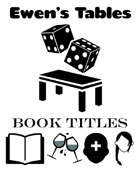 Ewen's Tables: Book Titles