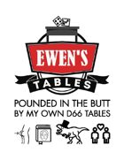 Ewen's Tables: Pounded in the Butt By My Own d66 Tables