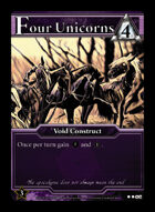 Four Unicorns - Custom Card