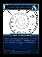 Clock At The Center Of The Universe - Custom Card