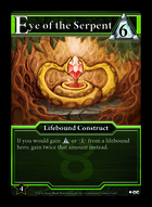 Eye Of The Serpent - Custom Card