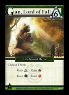 Gian, Lord Of Fall - Custom Card