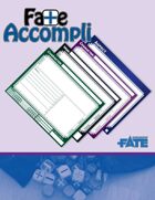 Fate Accompli - Fillable Fate Notecards & GM Screen
