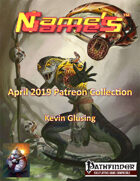 Name's Games April 2019 Collection