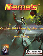 Name's Games October 2019 Collection