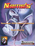 Name's Games November 2019 Collection