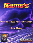 Name's Games November 2020 Collection