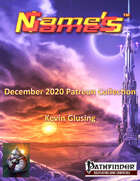 Name's Games December 2020 Collection