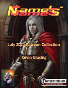 Name's Games July 2021 Collection