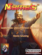 Name's Games September 2021 Collection