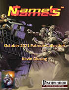 Name's Games October 2021 Collection