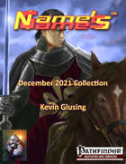 Name's Games December 2021 Collection