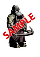 Image- Stock Art- Stock Illustration- Diabolic Duergar Dwarf with a crossbow