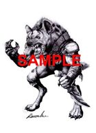 Image- Stock Art- Stock Illustration- Gnoll - Humanoid hyena