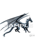 Image- Stock Art- Stock Illustration- Blue Water Dragon