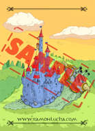 Image- Stock Art- Stock Illustration- Tale - Castle - Snail - Cartoon