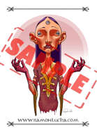 Image - Stock Art - Grayscale - Stock Illustration - rpg - Demonic Girl - god - Monster
