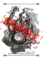 Image - Stock Art - Grayscale - Stock Illustration - rpg - Manga - Character - Samurai - Warrior - Japanese -  ninja