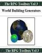 World Building Generators: The RPG Toolbox Vol 3
