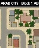 Block 1 / AB maps ARAB CITY Series for all Modern Skirmish Games Rules