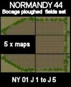 Bocage/ploughed field Set Maps #19 to #23 NORMANDY 44 Series for all WW2 Skirmish Games Rules