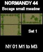 Bocage/Small meadow Set1 Maps #34 to #36 NORMANDY 44 Series for all WW2 Skirmish Games Rules