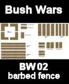 Bush / Farm barbed fence BUSH WARS Series for all Modern Skirmish Games Rules