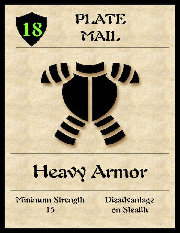 5e Armor Cards