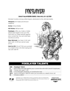 Foeslayer for Shadowdark RPG