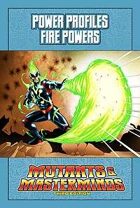 Mutants & Masterminds Power Profile #1: Fire Powers