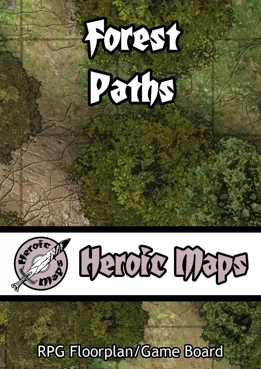 Heroic Maps: Forest Paths - Heroic Maps | Wilderness | Forests ...