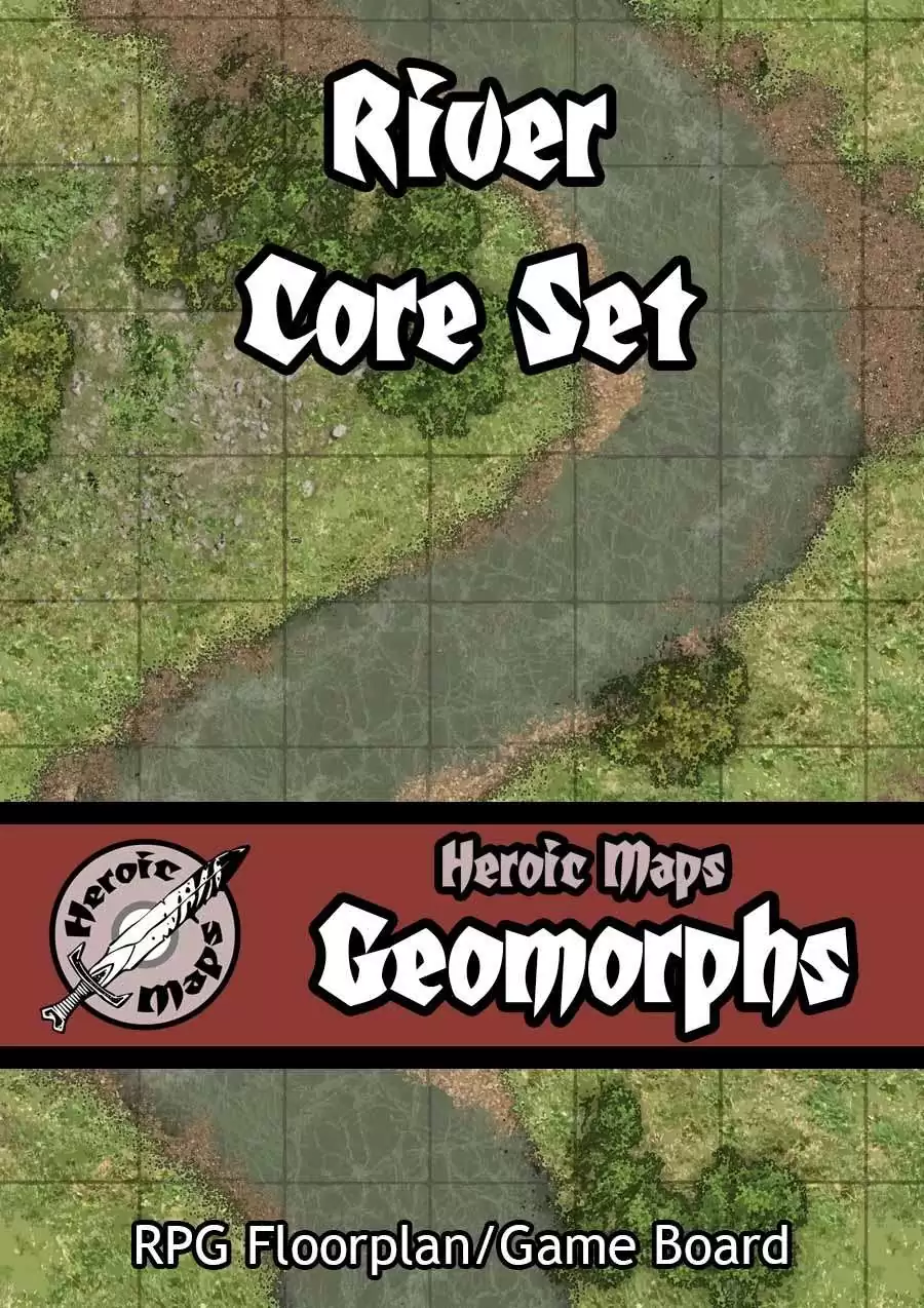 Heroic Maps - Geomorphs: Rivers Core Set - Heroic Maps | Wilderness ...