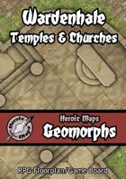 Heroic Maps - Geomorphs: Wardenhale Temples & Churches