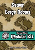 Heroic Maps - Modular Kit: Sewer Large Rooms