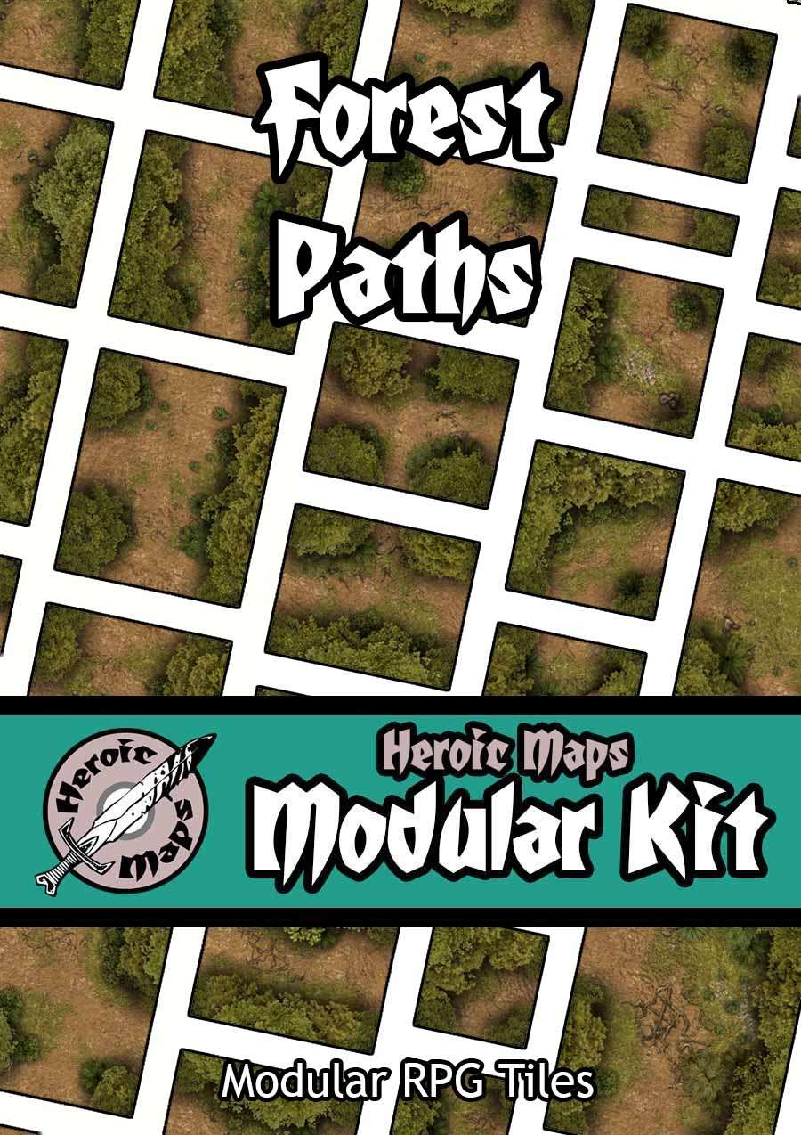 Heroic Maps - Modular Kit: Forest Paths - Heroic Maps | Ruins