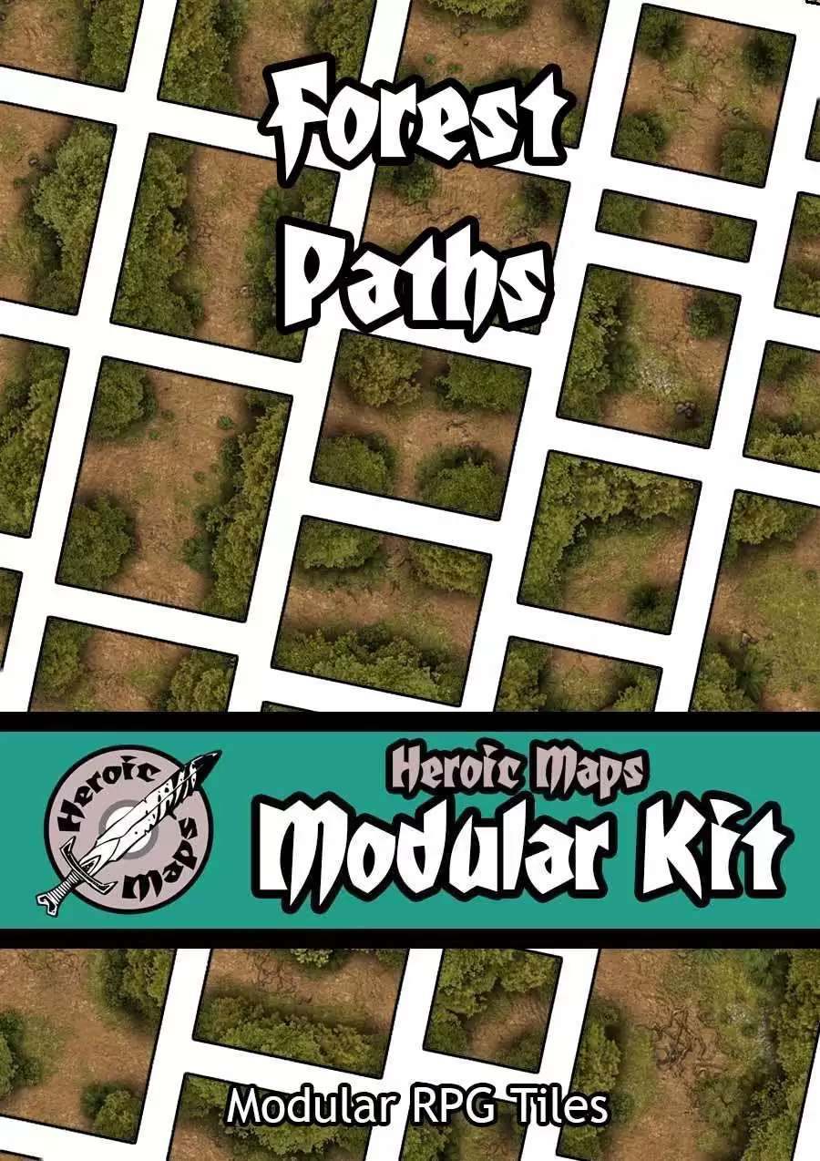 Heroic Maps - Modular Kit: Forest Paths - Heroic Maps | Ruins