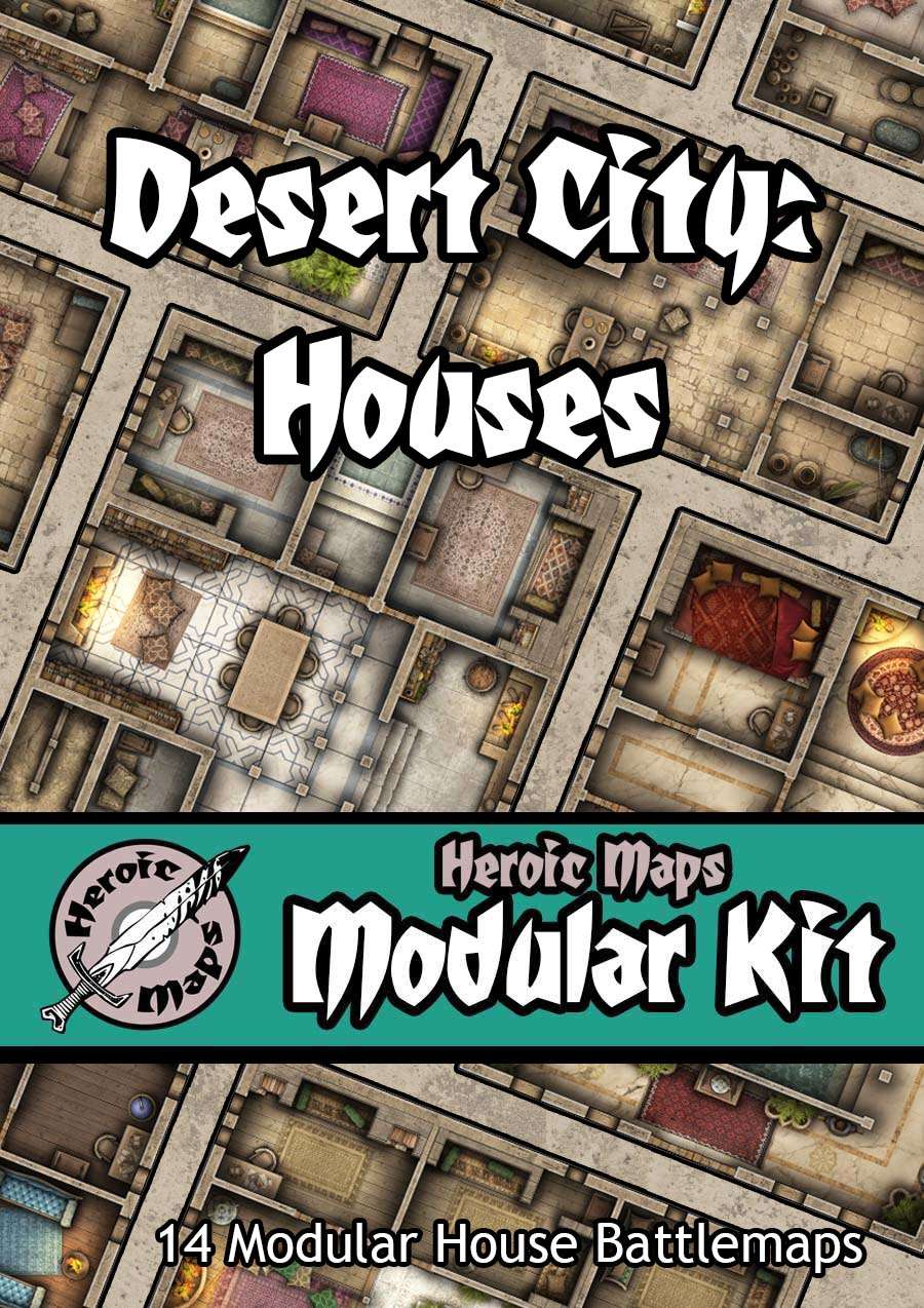 Heroic Maps - Modular Kit: Desert City - Houses