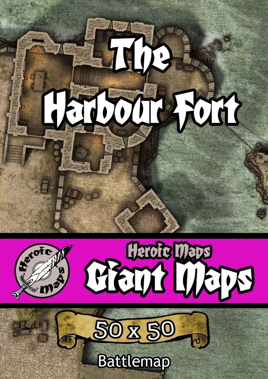 Heroic Maps - Giant Maps: The Harbour Fort - Heroic Maps | Buildings ...