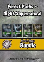 Heroic Maps - Forest Paths Night/Supernatural [BUNDLE]