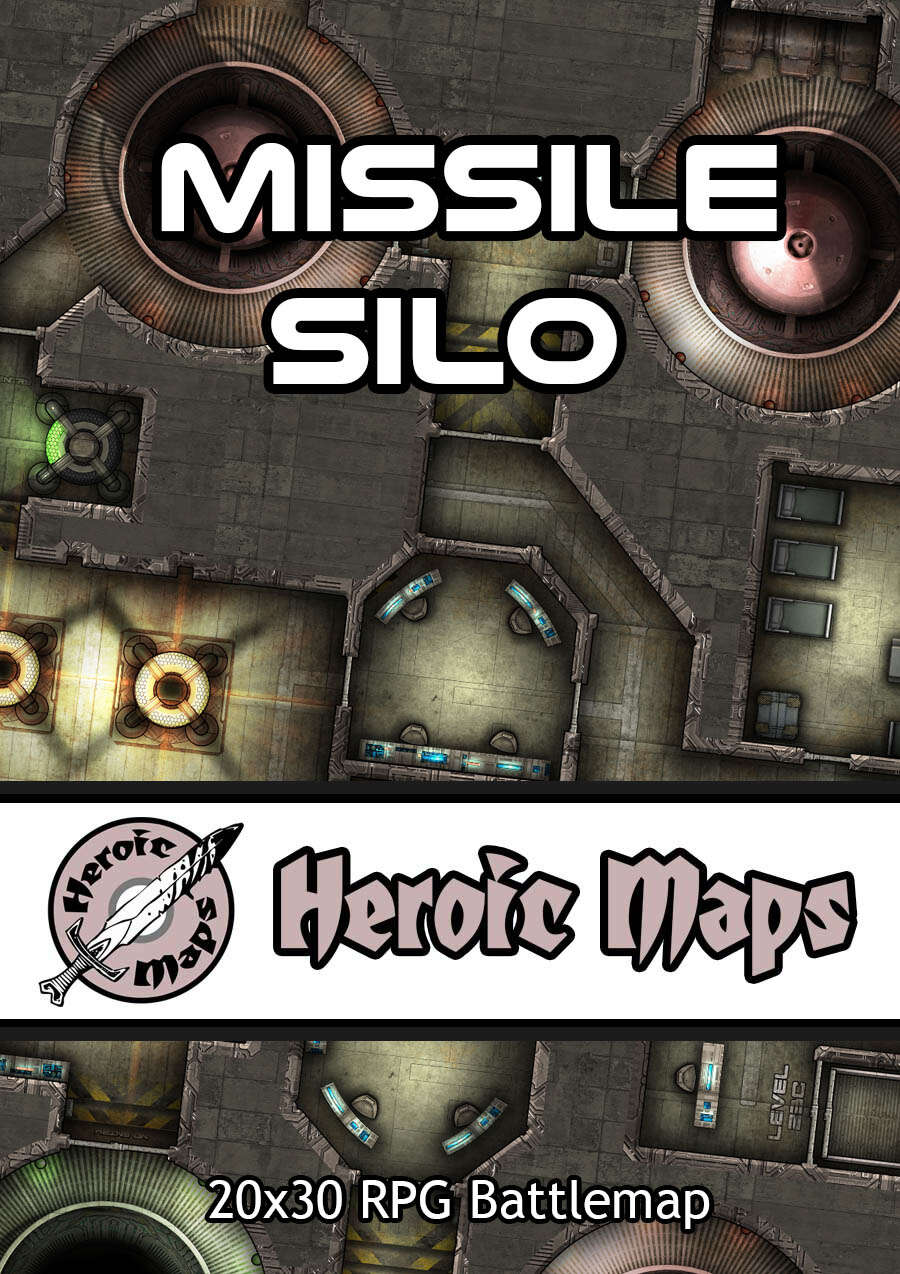 Heroic Maps - Missile Silo - Heroic Maps | Buildings | Sci-Fi | Roll 20  Ready | DriveThruRPG