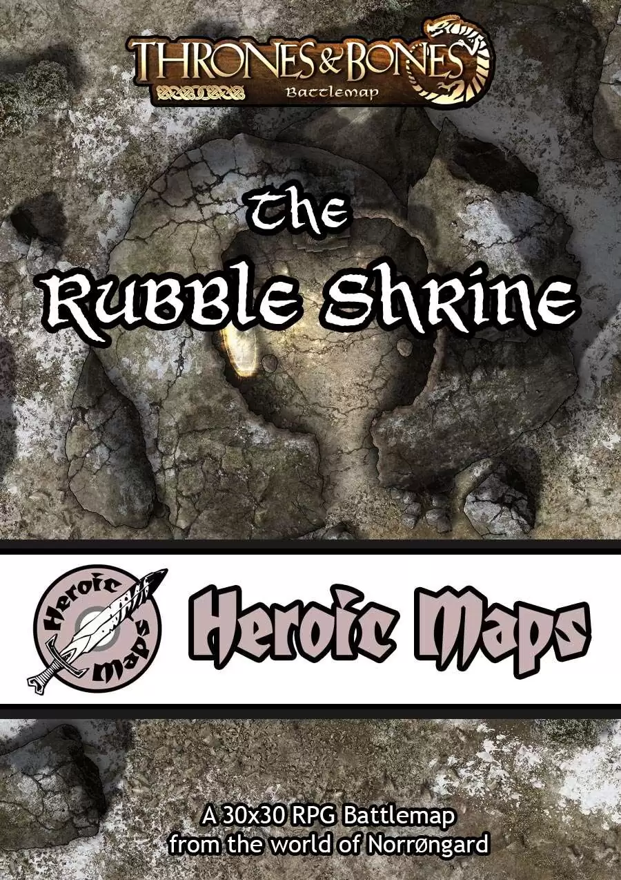 Rubble Rocks Map Rpg Heroic Maps - Norrøngard: The Rubble Shrine - Heroic Maps | Caverns ...
