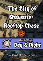 Heroic Maps - Day & Night: The City of Shawarie - Rooftop Chase Foundry VTT Module