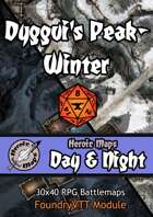 Heroic Maps - Day & Night: Dyggvi's Peak Winter Foundry VTT Module
