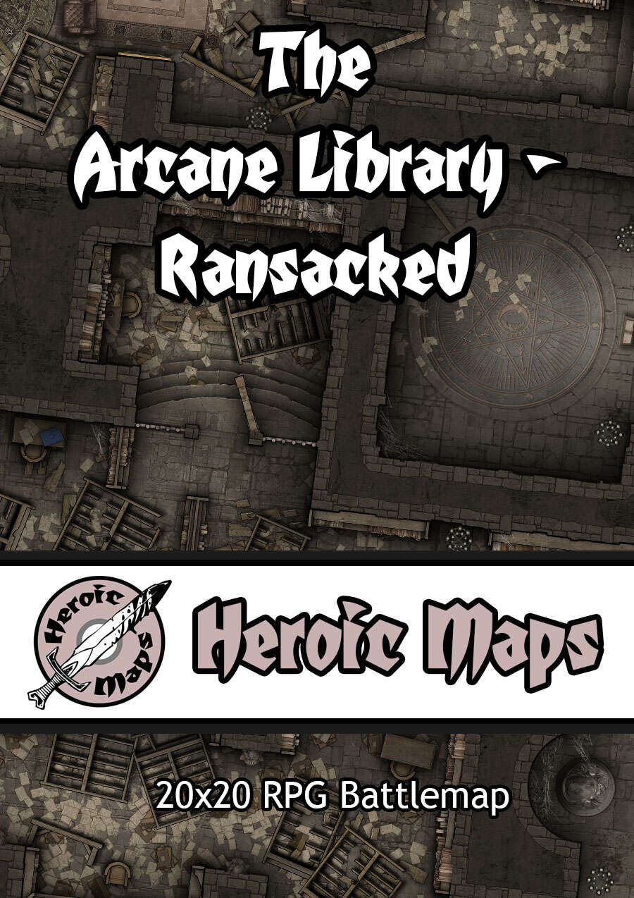 Heroic Maps - The Arcane Library - Ransacked - Heroic Maps | Buildings ...